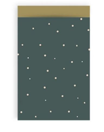 Fijne stipjes groen/goud