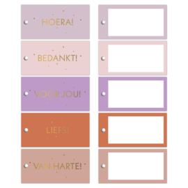 Cadeaulabel, feliciteren