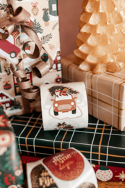 Kerst stickers auto + boom