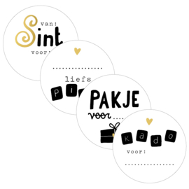 Sint inpakset zwart/wit