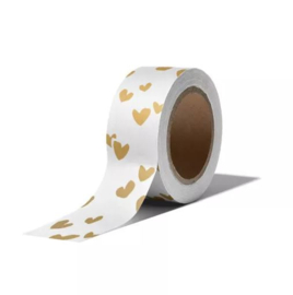 Washitape goud/wit
