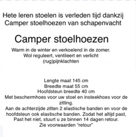 VOORBEELD Foto’s Camperstoel hoezen met borstel.
