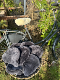 Fietszadeldekje 100% wol. Universeel Roomwit