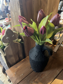 Tulpen 🌷 “Wijn rood”  bos van 7 stuks. Real touch