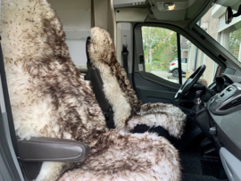 Camper stoel hoes MOUFLON 2 STUKS Lengte maat 145 cm Breedte maat 55 cm Hoofdsteun breedte maat 40 cm