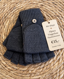 Alpaca vingerloze handschoenen