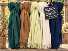 Alpaca sjaal 🧣 Zacht crème beige met een tintje zacht geel