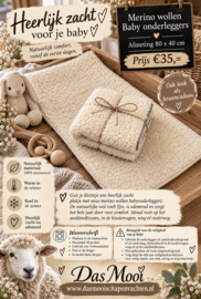 Merino wollen baby onderlegger
