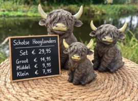 Schotse hooglanders set van 3 stuks