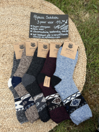 3 paar Sokken ''Alpaca'' maat 44-47