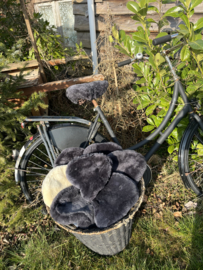 Fietszadeldekje 100% wol. Universeel Antraciet