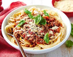 spaghetti bolognese met fijne groenten