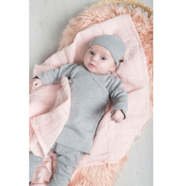 Babymütze Melange - Grau