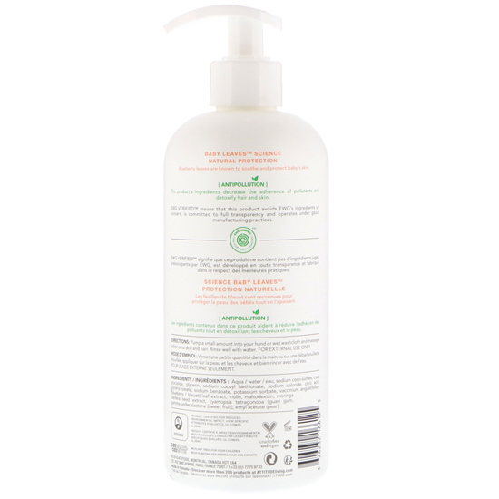 Baby Leaves 2 in 1 Shampoo & Body Wash - Geurvrij