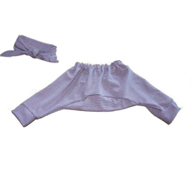 Harem spread trouser Else with hair band - Pink / Grey