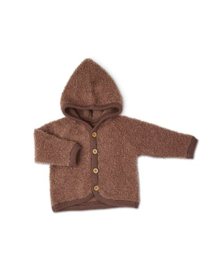 Merino wollen baby vestje Quinn - Rose Brown