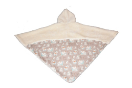 Rolstoelponcho Teddy - Wolwit