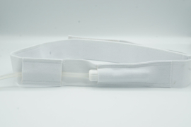 PD Belt/ Riem met KLITTENBAND- WIT