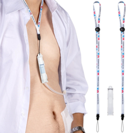 BAXTER Daghouder met 2 lanyards met veer