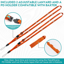 BAXTER Daghouder met 2 lanyards met breakaway