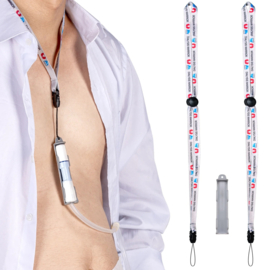 BAXTER Daghouder met 2 lanyards met veer