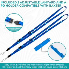 BAXTER Daghouder met 2 lanyards met breakaway