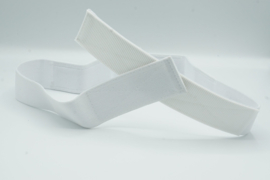 PD Belt/ Riem met KLITTENBAND- WIT