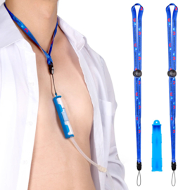 BAXTER Daghouder met 2 lanyards met veer