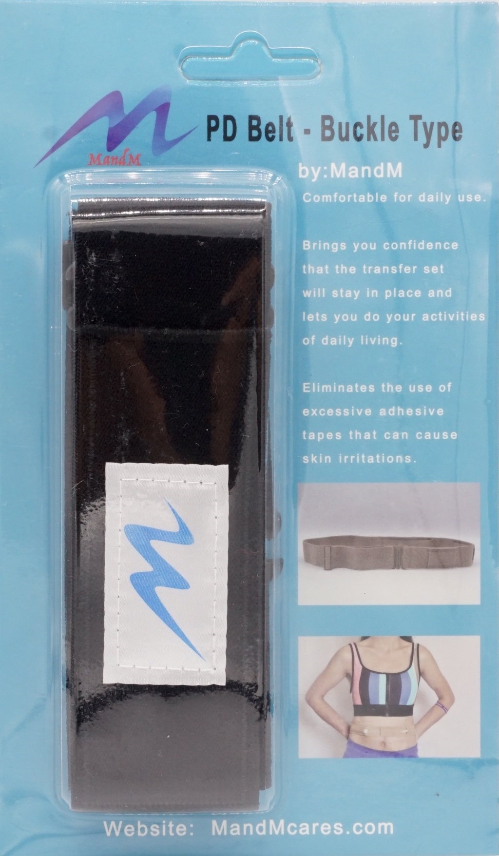 PD Belt/ Riem met CLIPSLUITING- ZWART