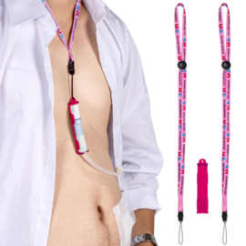 BAXTER Daghouder met 2 lanyards met veer
