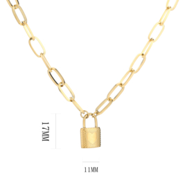 Ketting slotje - GOUD