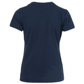 T-shirt V-hals Enjoy womenswear - BLAUW