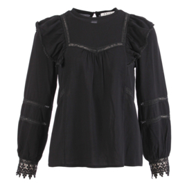 Blouse Enjoy - ZWART