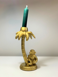 HV Candle Holder Monkey Palm - GOUD