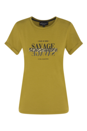 T-shirt Savage - GOLDEN GREEN