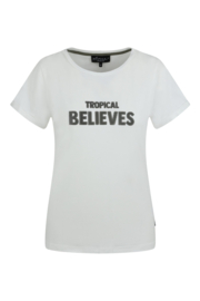 T-shirt Believe - WIT