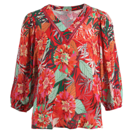 Blouse print - ROOD