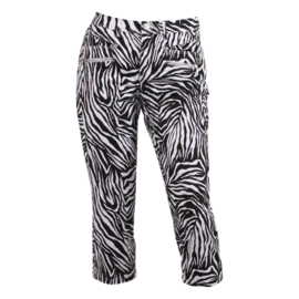 Capri dierenprint Enjoy - ZWART