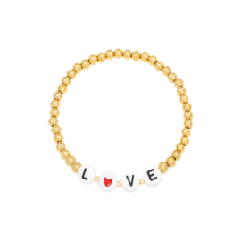 Armband love - GOUD