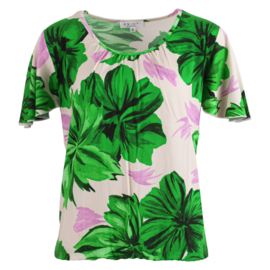 Blouson bloemen - GRAS GROEN