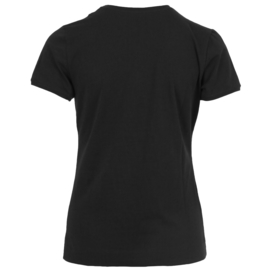 T-shirt V-hals Enjoy womenswear - ZWART