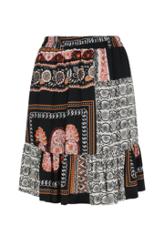 Skirt Sofia - PAISLEY ZWART