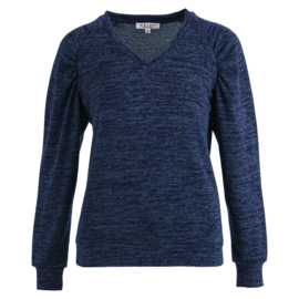 Sweater v-hals - DONKER KOBALT