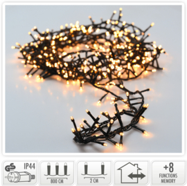 MICROCLUSTER 400LED WW 8MTR Binnen/Buiten