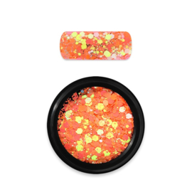 Moyra Rainbow Holo Glitter Mix 22 Chameleon Light Orange