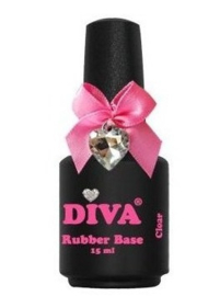 Diva Gellak Rubber Basecoat Clear 15 ml