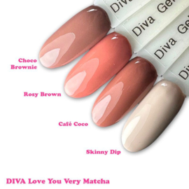 Diva Gellak Love You Very Matcha -  Choco Brownie - 10ml - Hema Free