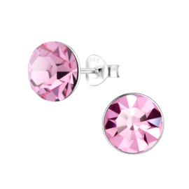 Knopje Light Rose 9mm | 925 Sterling Zilver | Kinderoorbellen