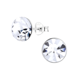 Knopje Crystal 9mm | 925 Sterling Zilver | Kinderoorbellen