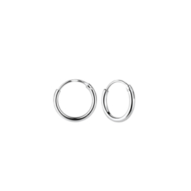 Zilveren creolen 10mm | 925 Sterling Zilver | Kinderoorbellen